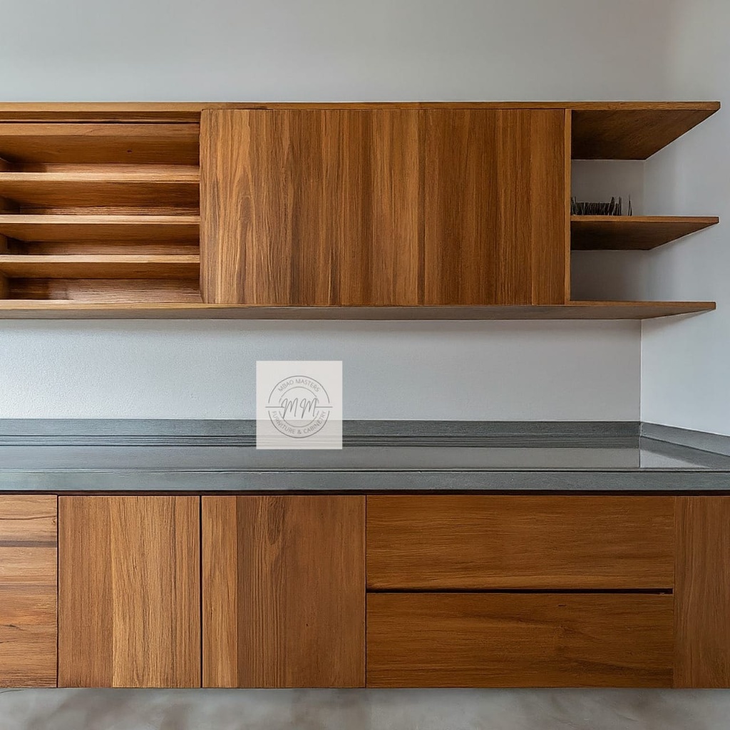 Solid wood kitchen cabinets