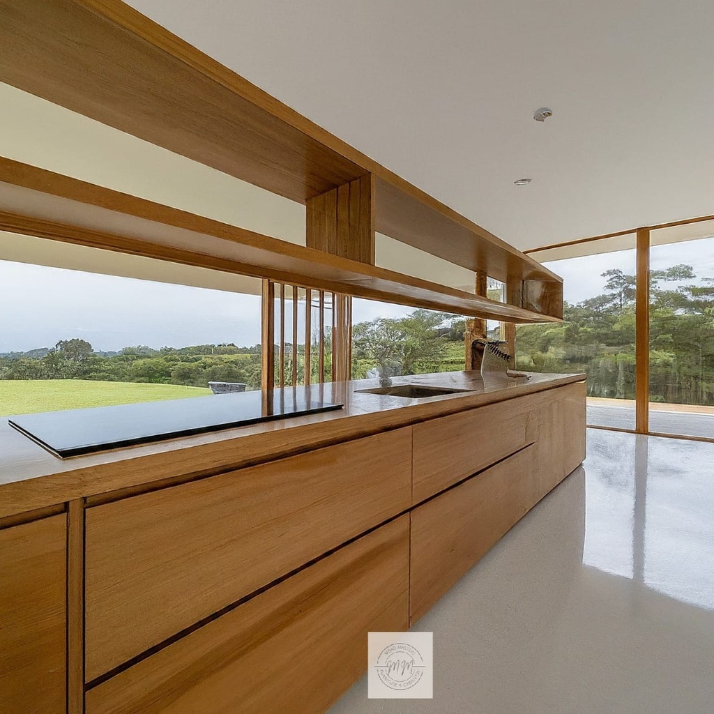 Solid wood kitchen cabinets