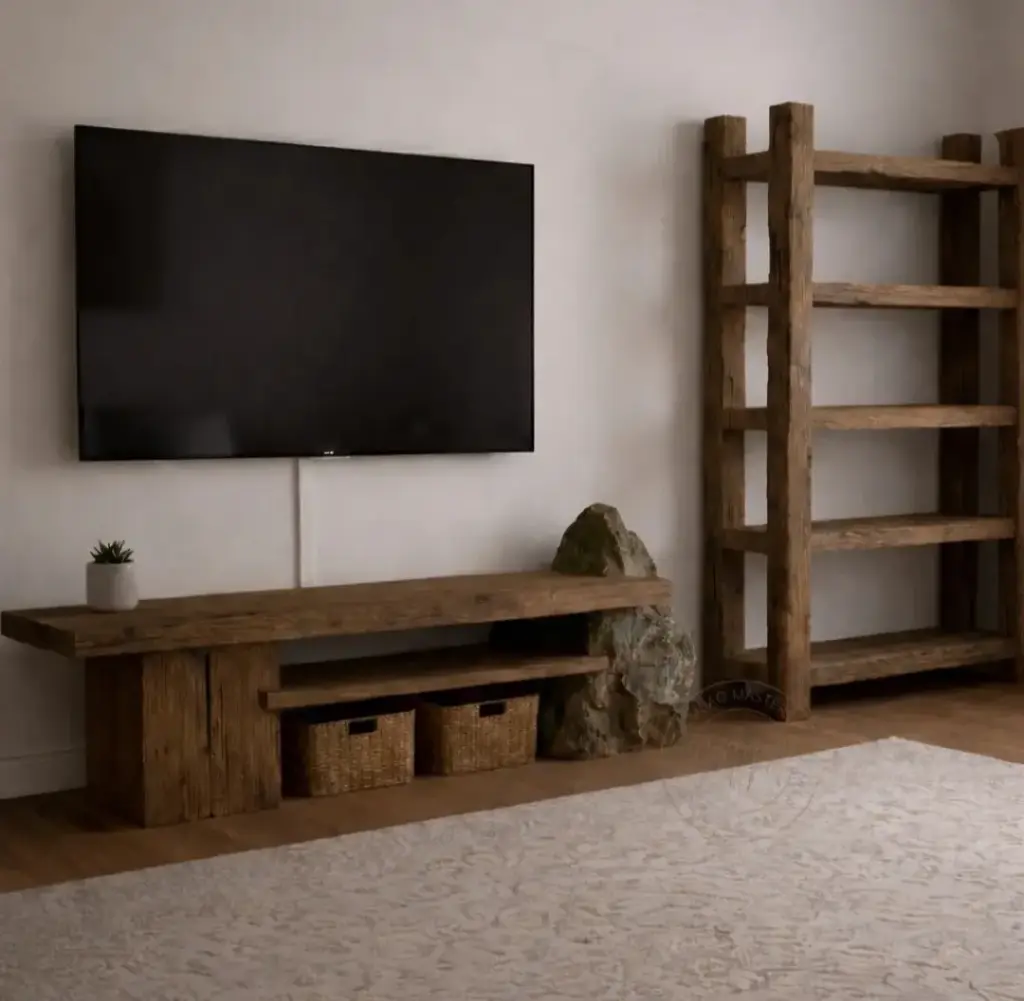 Kiini Lignum TV Cabinet + Bookshelf