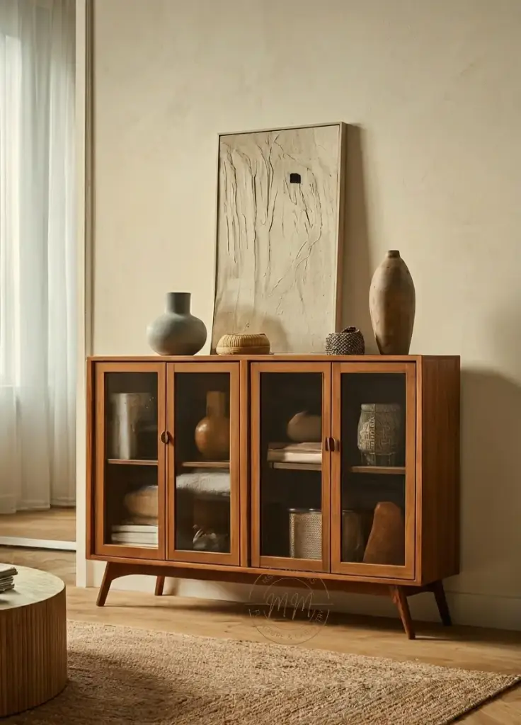 Luminous Luxe Console Cabinet