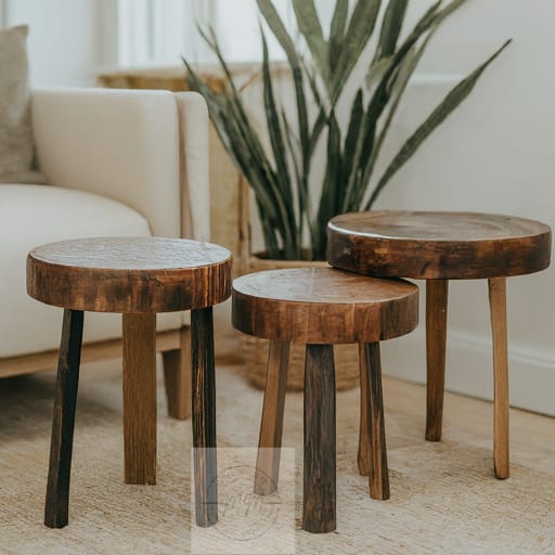 Starry Savannah Side Tables(set of 3)