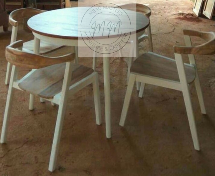 Ebon Aurora 4 Seater Cafe Dining Set