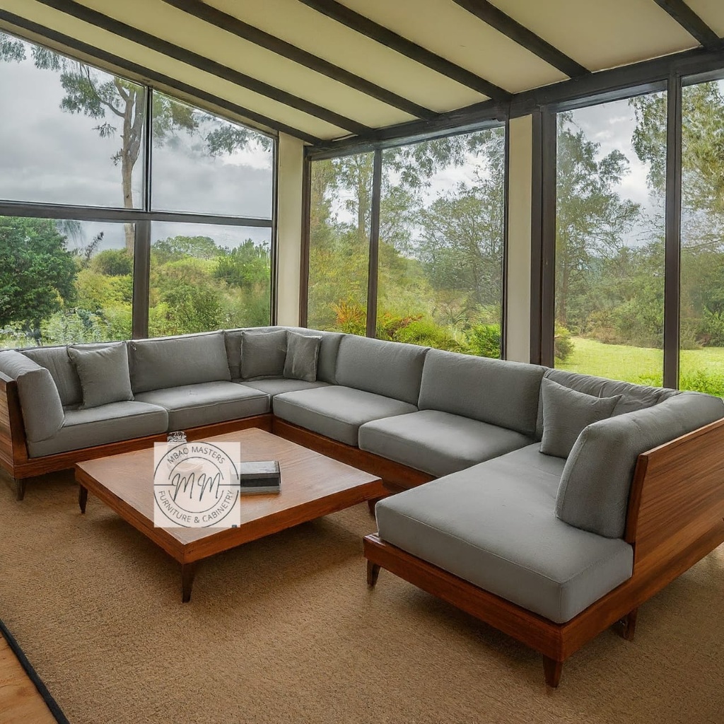 WoodScape Lounge Couch + Center Table