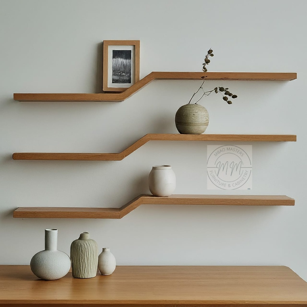 TimberZen Floating Shelves(Set of 3) Inclusive of installation