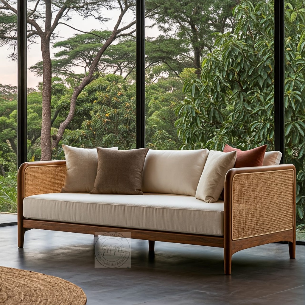 Cane Canvas Couch 