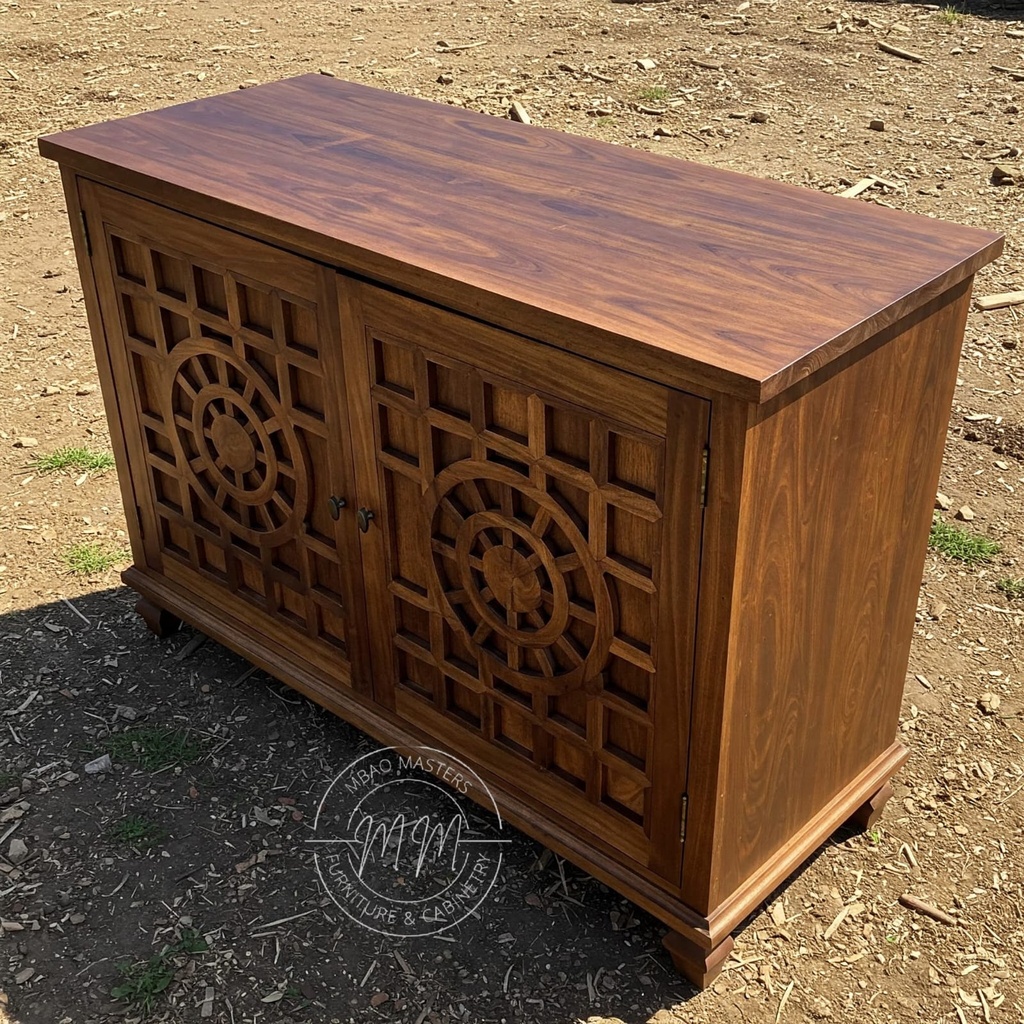  Ethereal Grid Buffet Cabinet  