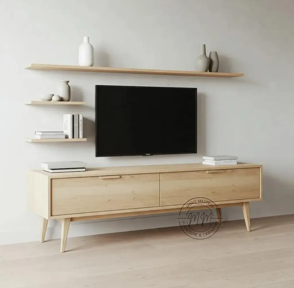 Xquisite Xylo TV Stand + Floating Shelves  