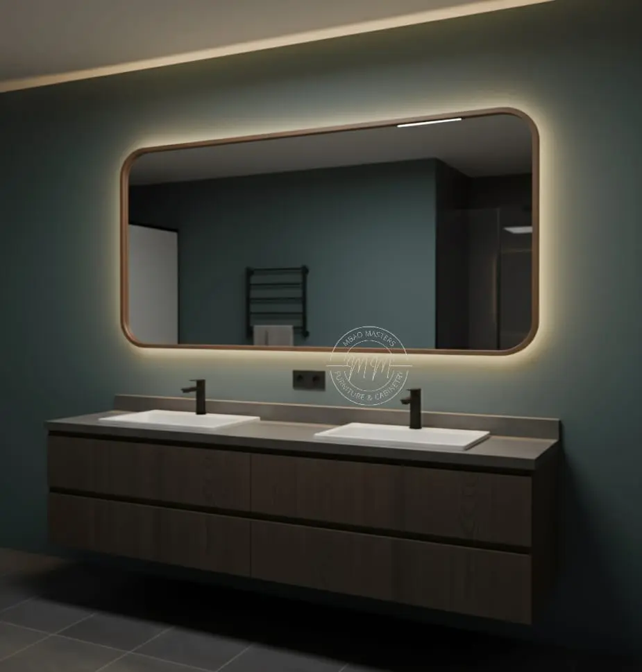 Biloba Bliss Backlit Bathroom Mirror