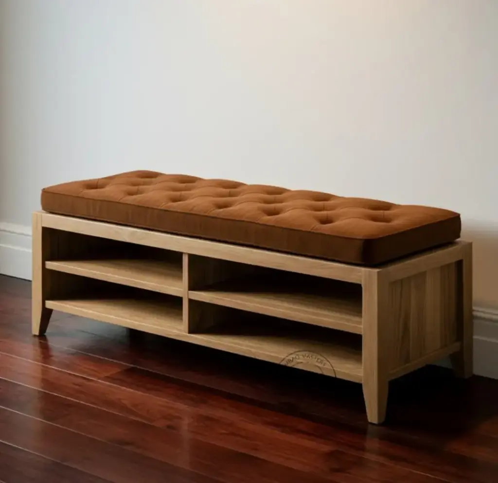 Forge & flow entryway bench shoerack 