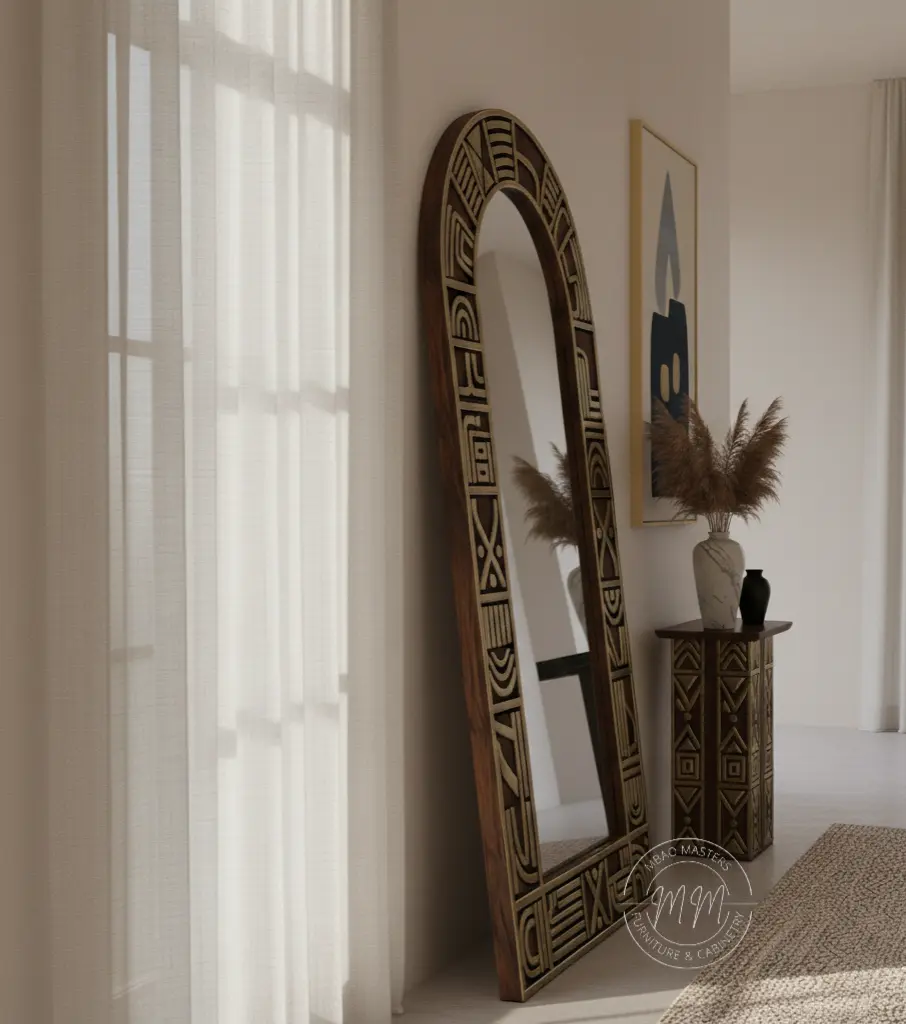  Grotto guild mirror + console table