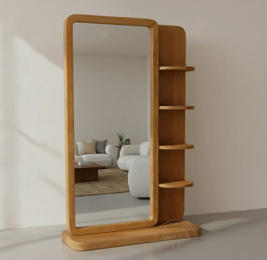 Zambezi Flow Mirror + Bookshelf