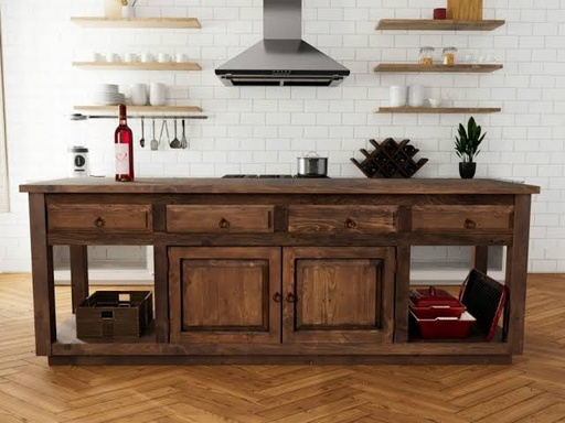 Rustic Refuge Kitchen Island