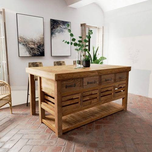 Enchanted Farmhouse Kitchen Island