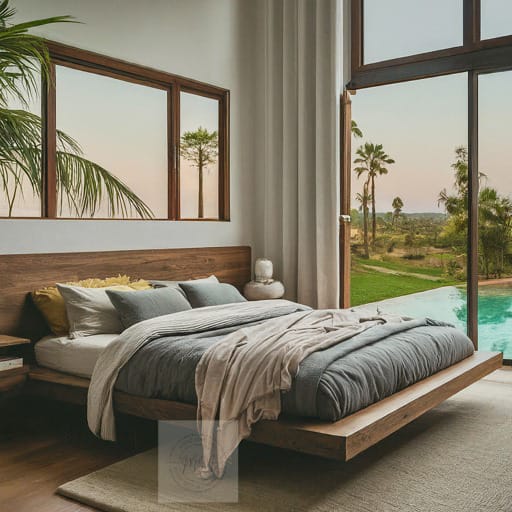 Royale Retreat King Bed plus 2 floating side tables