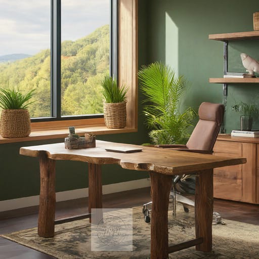Wagon Wheel Workspace Table