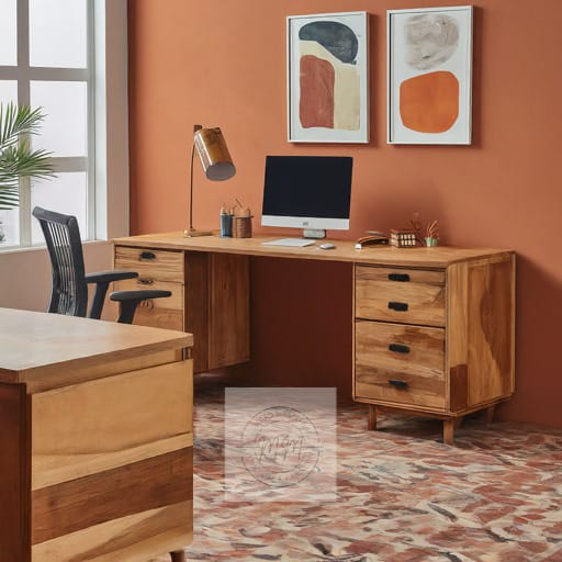 The Onyx Oasis Office Desk