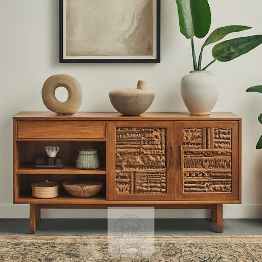 Hearthglow Haven Console Cabinet