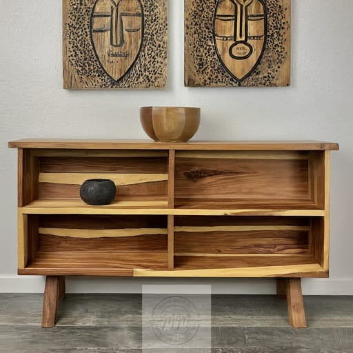 Tawny Timber Console Cabinet