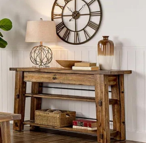Intricate Ivory Isles Console Table