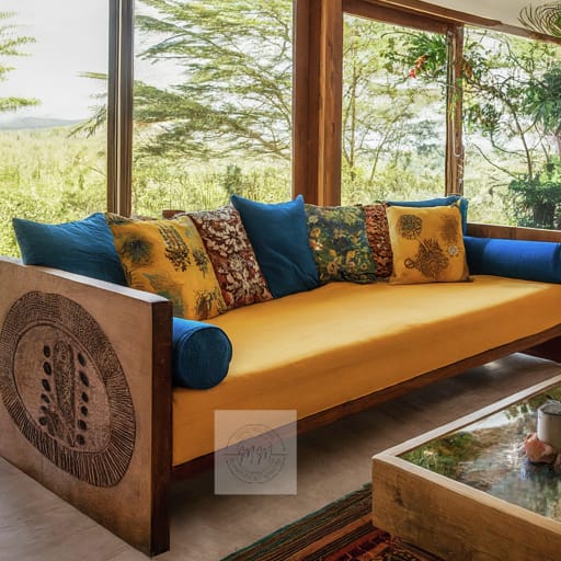 Flagstone Fireside Couch