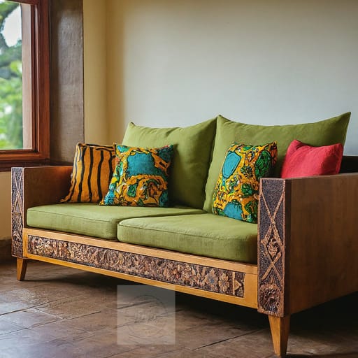 Knotty Wood Nesting Nook Couch