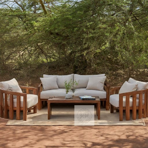 Giraffe's Gaze Couch 5 seater plus center table