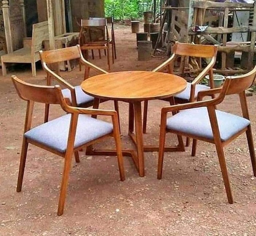 Lasting Grain 4 Seater Cafe Dining Set