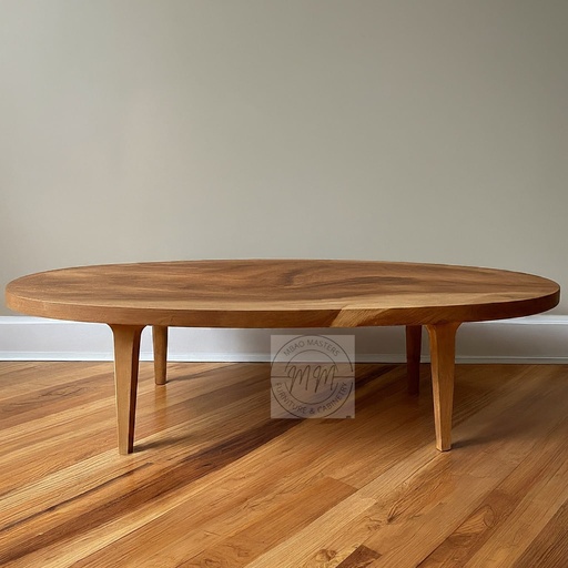 Elliptical Elegance Coffee Table