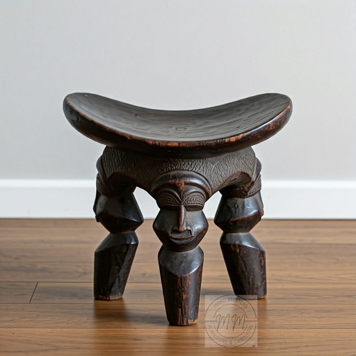  Tribal Throne Stool
