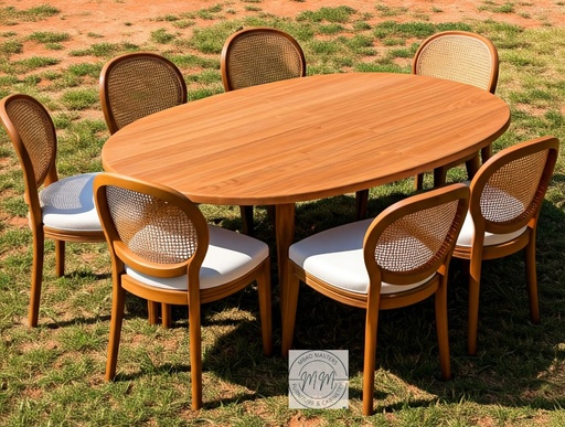  Timber & Thread 6 Seater Dining Set 