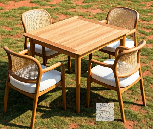 The Tropical Oasis 4 Seater Dining Set 