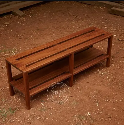 Brushed Bronze Bench 