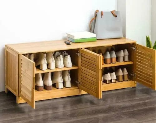 Whisperwood entryway bench shoerack