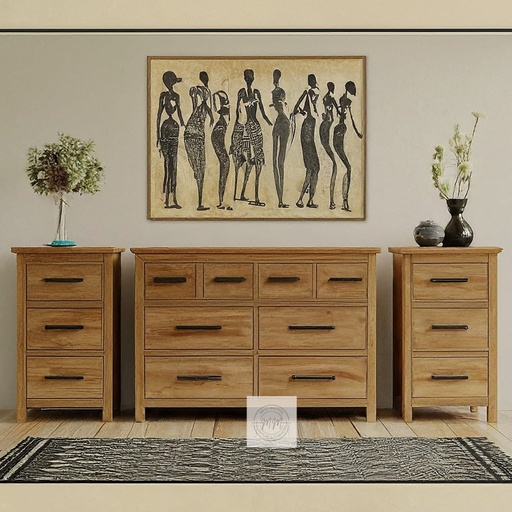 Closet Companion Chest of Drawers plus 2bedside tables
