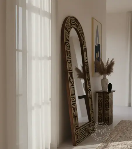  Grotto guild mirror + console table