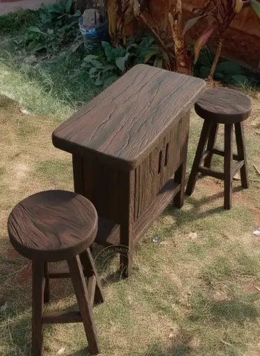 Sedimentary Art wine Cabinet plus 2 Bar Stools 83,620